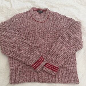 rag & bone Marled Red Crewneck Sweater